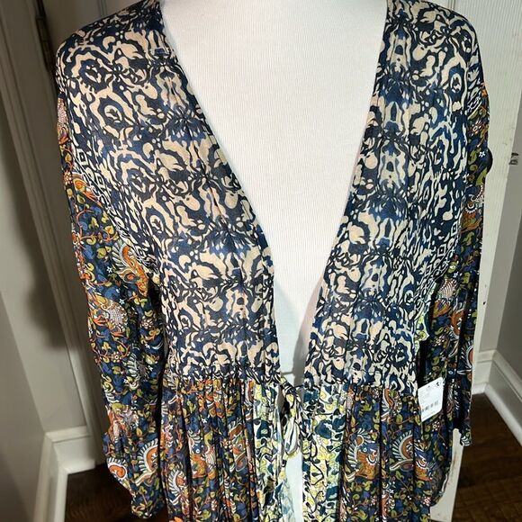 Free People Fabulous NWT MAXI DUSTER. One Size. WT241 - Picture 2 of 6